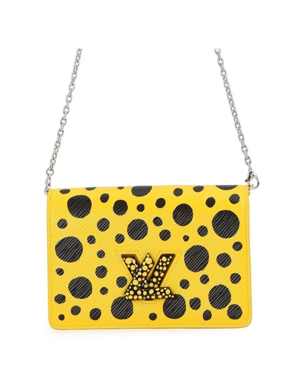 Louis Vuitton Chain Wallet Epi Infinity Dot LV Yk Portefeuille Yayoi Kusama